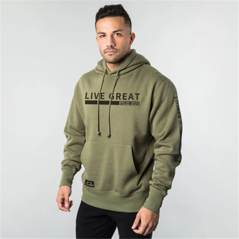 Новинка 2020 повседневное эластичное спортивное пальто топы мужские свитшоты с