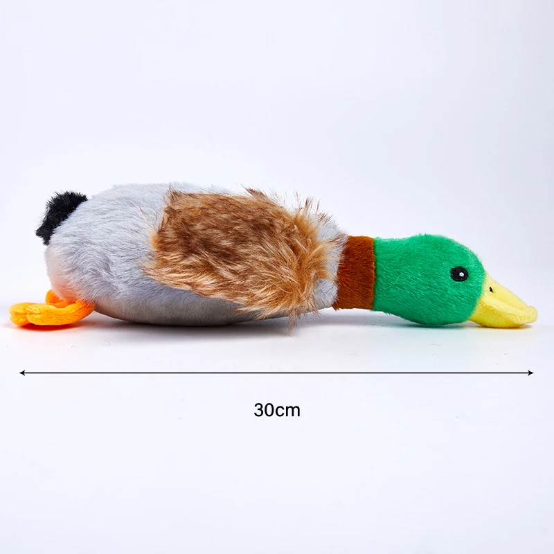 

Cute Plush Duck Sound Toy Animal Squeak Dog Toy Cleaning Tooth Dog Chew Rope Toys