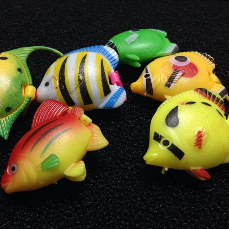 

69HF 20 Pieces Artificial Moving Fish Plastic Floating Fishes Lifelike Aquarium Decoration for Fish Tank Random Color Pattern