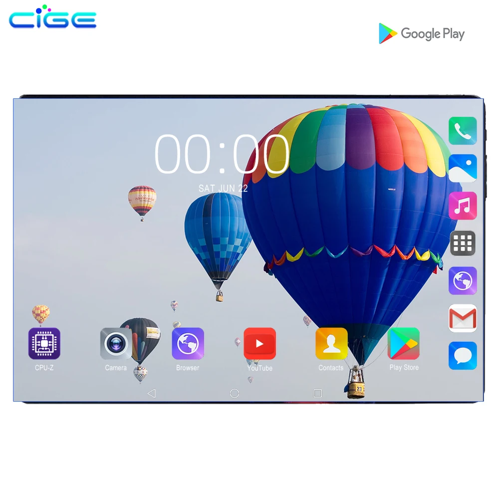 2020 новый дизайн 10 1 дюймов android 9 0 планшетный ПК 6 ГБ 128 Гб Две sim карты 1280x800 HD большой