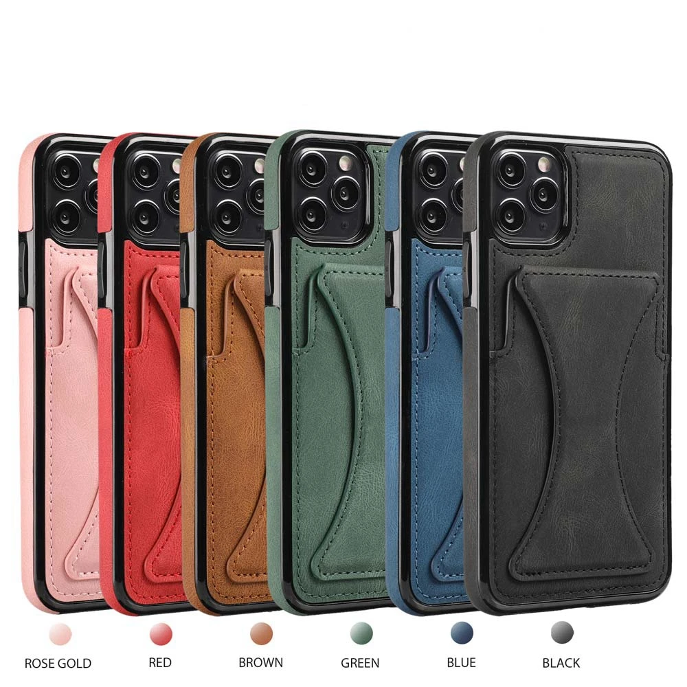 

Luxury Wallet Card Slot PU Leather Phone Case for iPhone 11 12 Pro Max Mini SE 2020 X Xs Xr 7 8 Plus Magnetic Fold Stand Cover