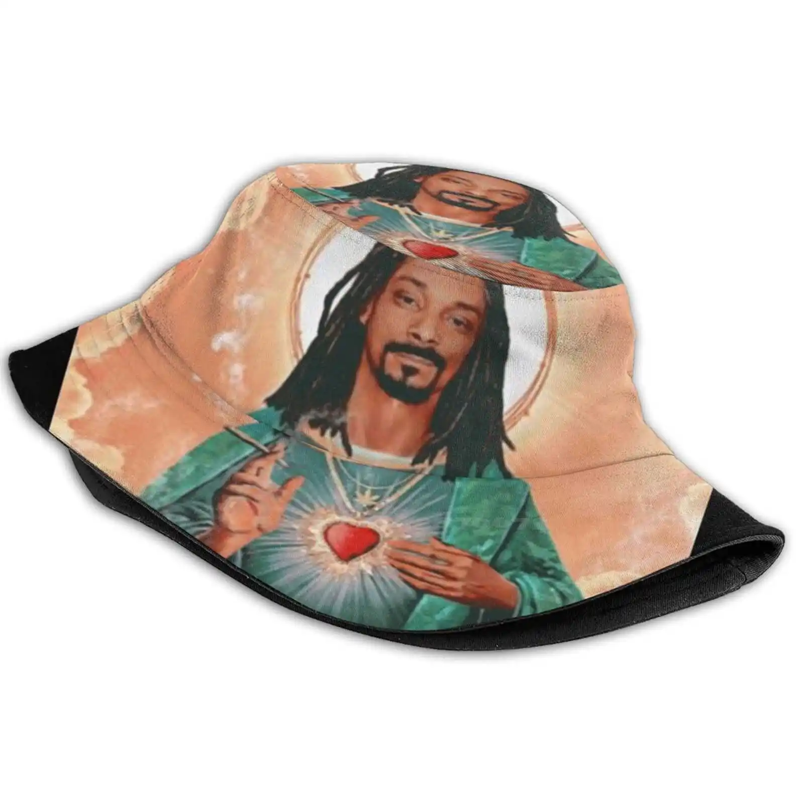 

Saint Unisex Fisherman Hats Cap Saint Rap Hip Hop Outkast Snoop Dr Dre Rapper Dogg Snoop Dog Weed Dog Hiphop 420 90S 80S Crip