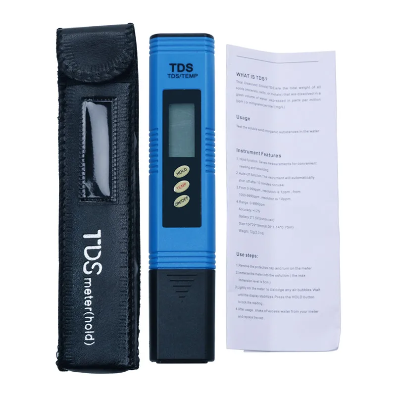Yieryi TDS ph-метр PH/TDS/EC/TEMP метр цифровой монитор качества воды тестер серии для бассейнов, питьевой воды, аквариумов