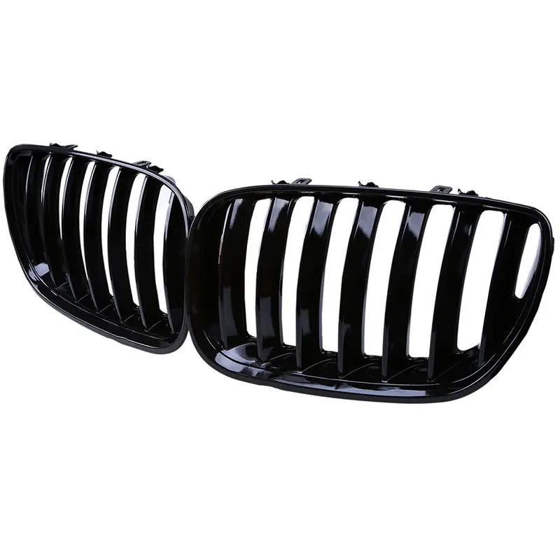POSSBAY глянцевая черная передняя шпилька для BMW X5 E53 3.0d/3.0i/4.4i 2003-2007 спортивный гриль