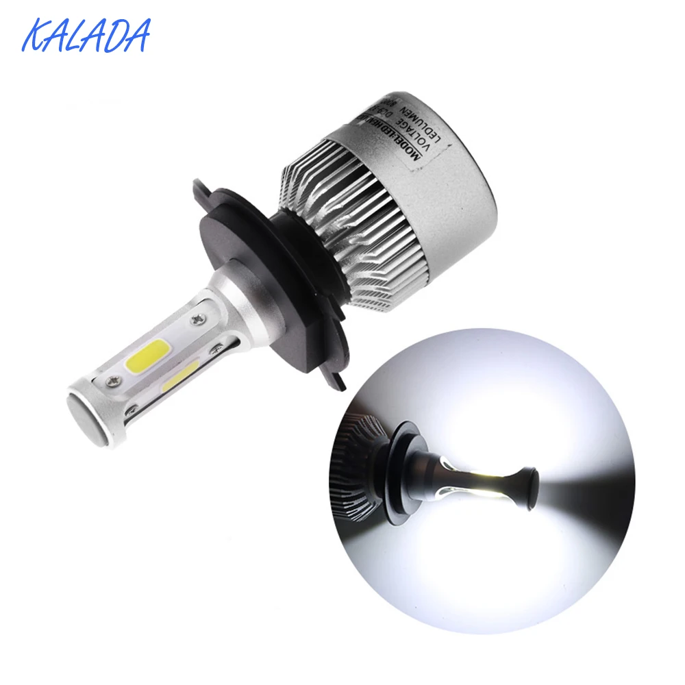 Автомобильные аксессуары KALADA Сверхъяркие передние фары H3 H4 H8 H11 9004 9005 9006 9007 H13 H1 H7