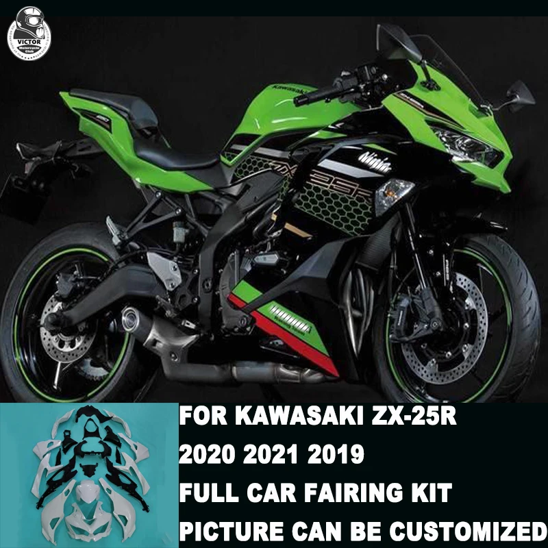 

Новейший продукт, комплект обтекателей для мотоциклов, цвет углеродного волокна может быть настроен для KAWASAKI ZX-25R 25R 2019 2020 2021 ABS
