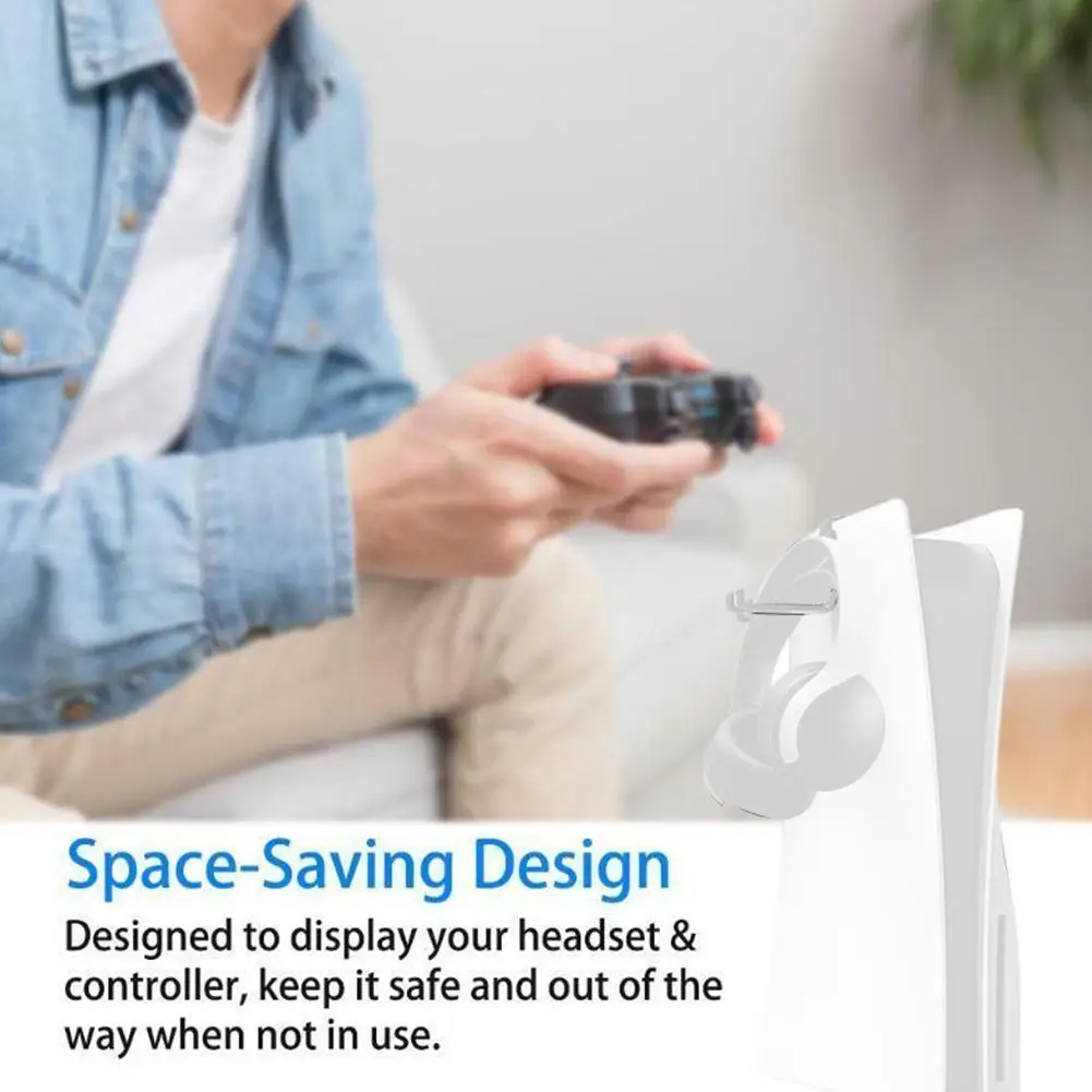 

for Ps5 Host Side-mounted Storage Rack Ps5 Headset I5V7 Handle Rack Storage Game Accessories Bracket Headset V0E6