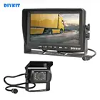 Автомобильный монитор DIYKIT AHD, 7 дюймов, IPS HD, монитор заднего вида, водонепроницаемый, ИК-ночное видение, 960P, резервная автомобильная светодиодная камера