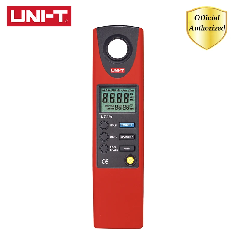 UNI T UT381 UT382 люкс Измеритель яркости/регистрации данных промышленный/домашний