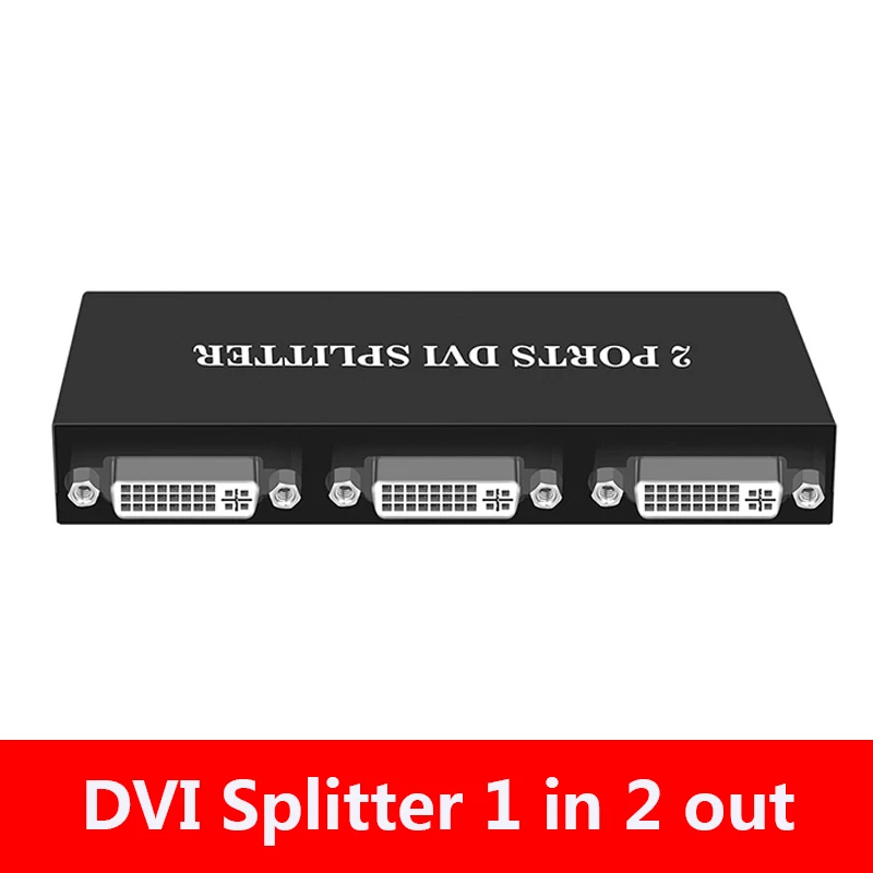1x2/1x4 порта DVI Split ter 1 в 2 Out/ 4 Out видео сигнал на 2/4 дисплеи с адаптером питания для ЕС