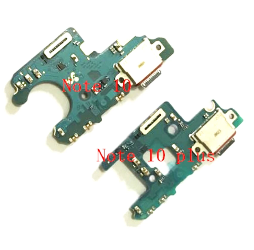 10Pcs/Lot USB Charging Board Dock Port Flex Cable For Samsung Galaxy Note 10 Plus Repair Parts