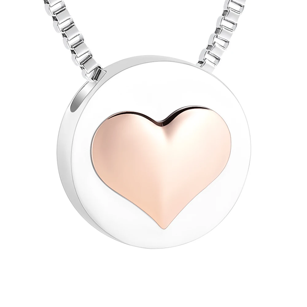 Памятное ожерелье сувенир с подвеской в форме сердца и зола ювелирные изделия из