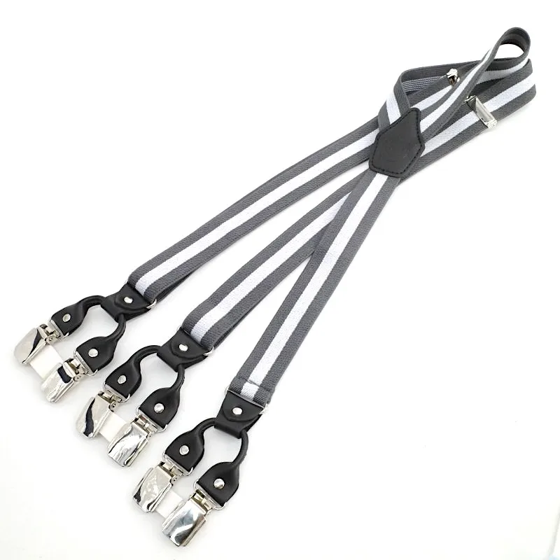 2 5 см унисекс 6 зажимов эластичный подтяжки|Мужские подтяжки| |