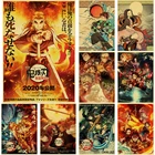 Японский-комикс-фильм-убийца демонов-Муген-поезд-аниме-постер-киметасу-нет-яиба-Муген-ресша-художественный декор комнаты