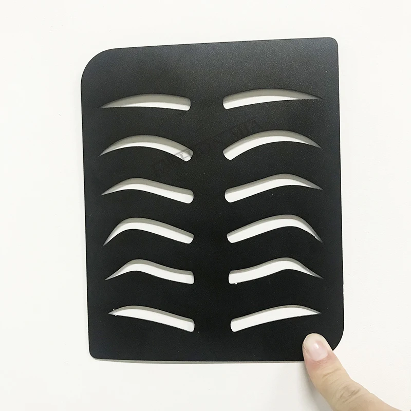 Черные тату-наклейки для бровей Стикеры перманентного макияжа практики татуажа