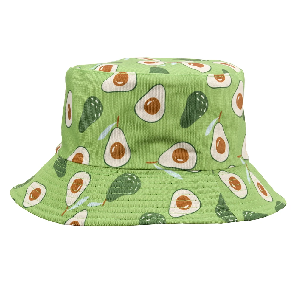 

Fruit double-faced fisherman hat cucumber Instagram street Apple printed fruit pattern basin hat shade hat bucket hat