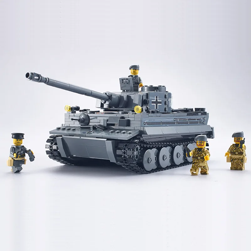 Кирпичи для сборки немецкого танка времен Второй мировой войны 1010 шт. 1:28 тяжелый