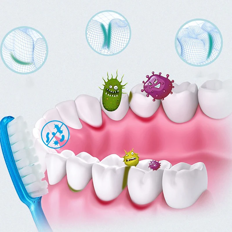 Большая насадка для зубной щетки взрослых Зубная щётка ручной фирмы Супер
