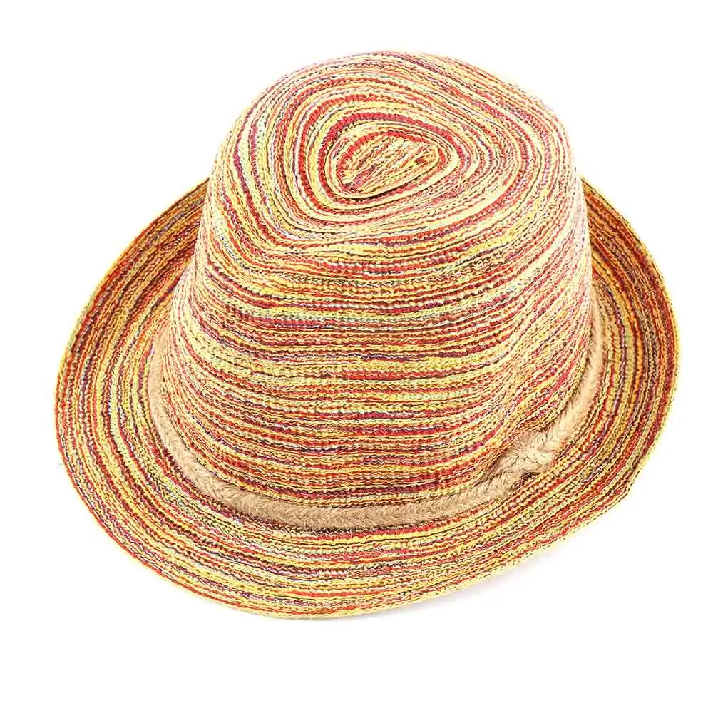 1 шт. популярная женская красивая разноцветная Соломенная пляжная летняя шляпа