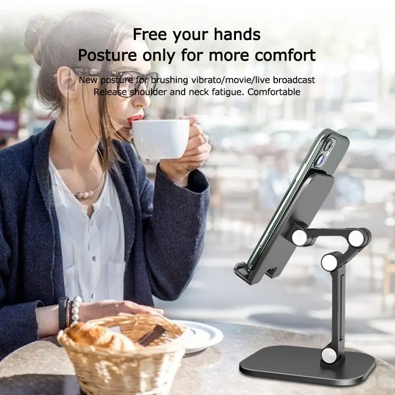 Складная Настольная мобильный телефон подставка держатель для iPhone iPad Pro Tablet