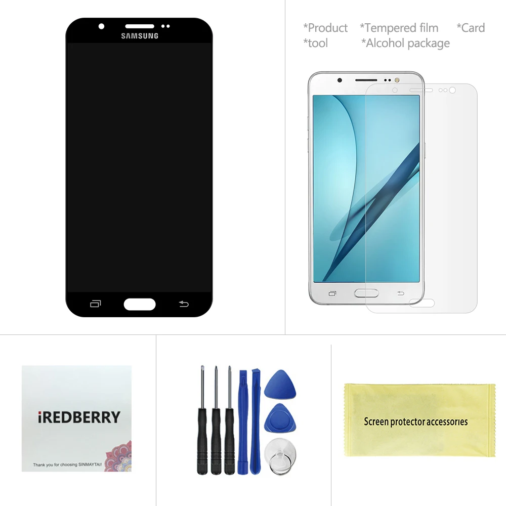 Высокое качество LCDs для Samsung Galaxy J7 J727 SM J727P J727V J727A телефон ЖК дисплей сенсорный