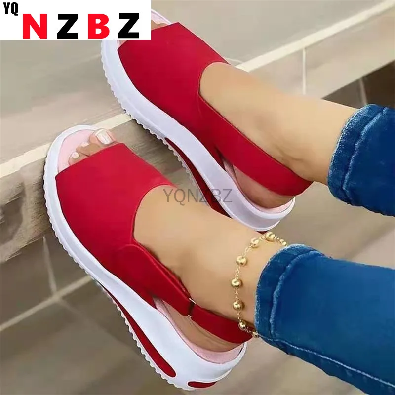 

YQNZBZ 2021 New Women Sandals Soft Stitching Ladies Sandals Comfortable Flat Sandals Women Open Toe Beach Shoes Woman Footwear