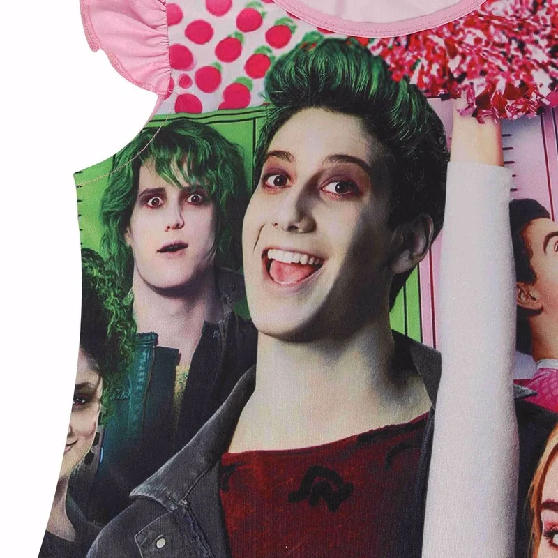 Детские платья для девочек зомби 2 Эддисон Косплей без рукавов с оборками Ночная