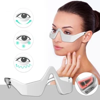 anti aging vibration rechargeable ems eye therapy massager with 3 intensity settings for relieve dark circles wrinkle fatigue