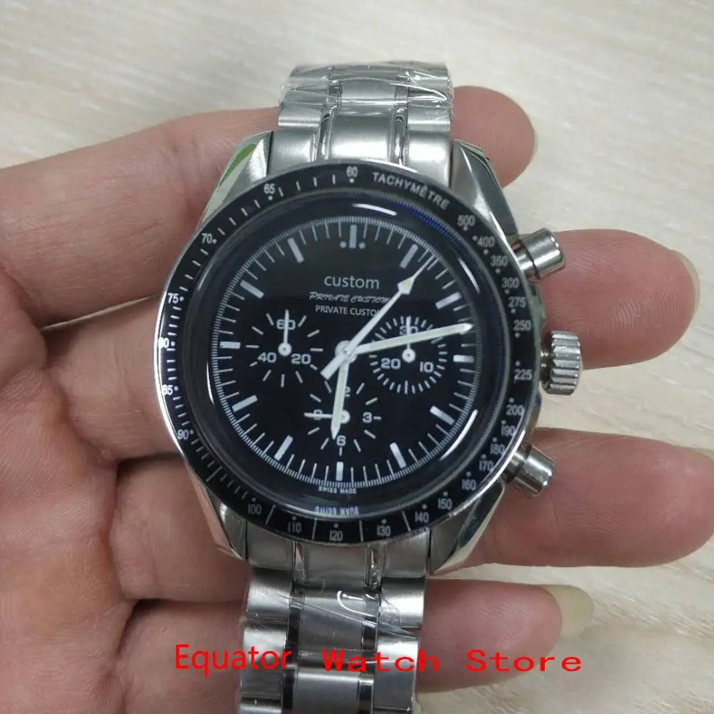 40 мм Мужские часы дайвер из нержавеющей стали сапфировое стекло