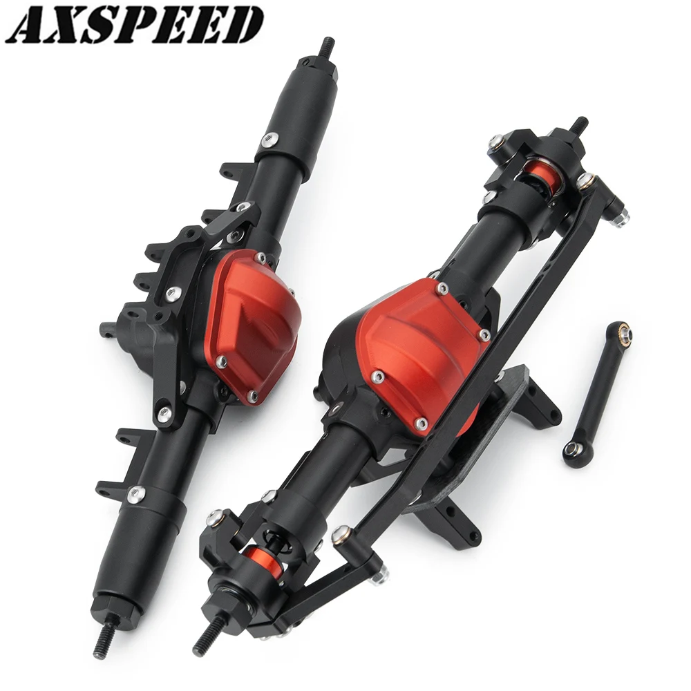 

Передняя и задняя ось из алюминиевого сплава AXSPEED, стальная ось, Шестерня для 1/10 Axial SCX10 TFL RC Crawler Car, обновленные детали