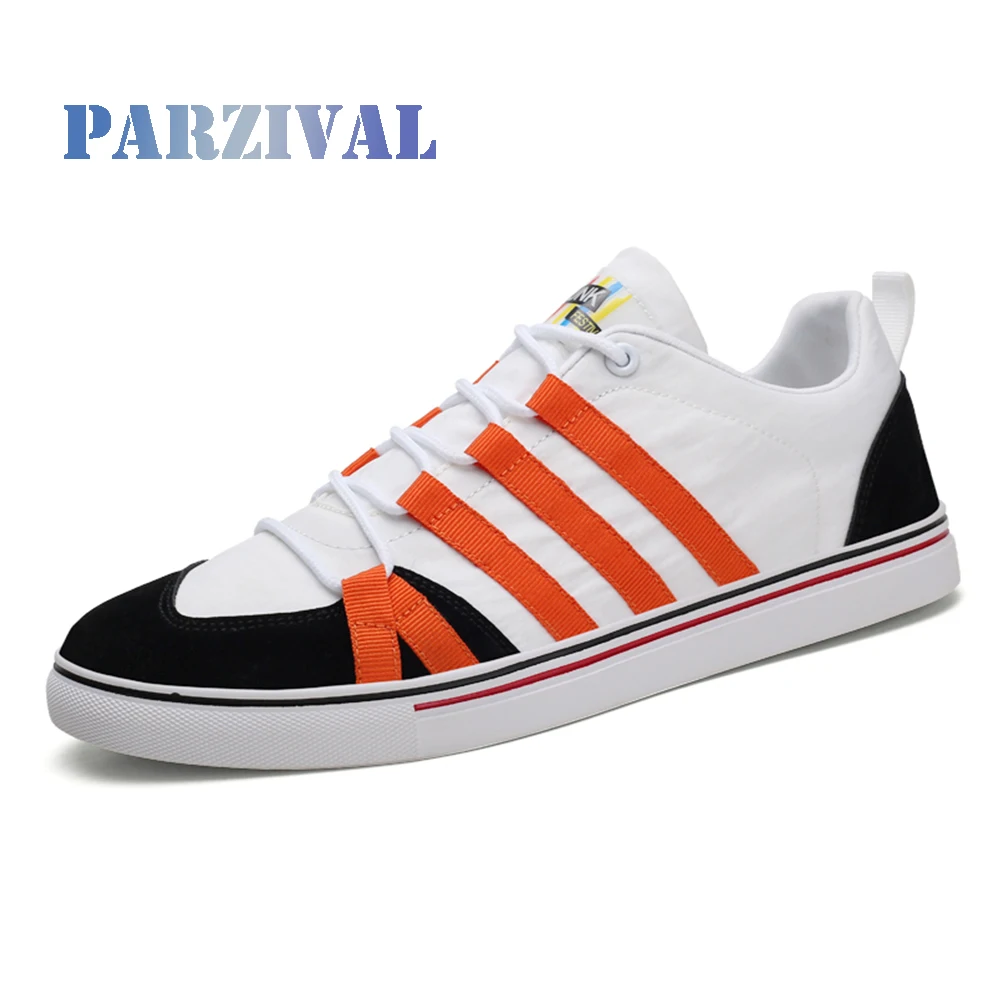 

PARZIVAL Fashion Men Vulcanized Shoes Mens Sneakers Mesh Breathable Skateboard Shoes High Quality Trainers Shoes Casual Shoes