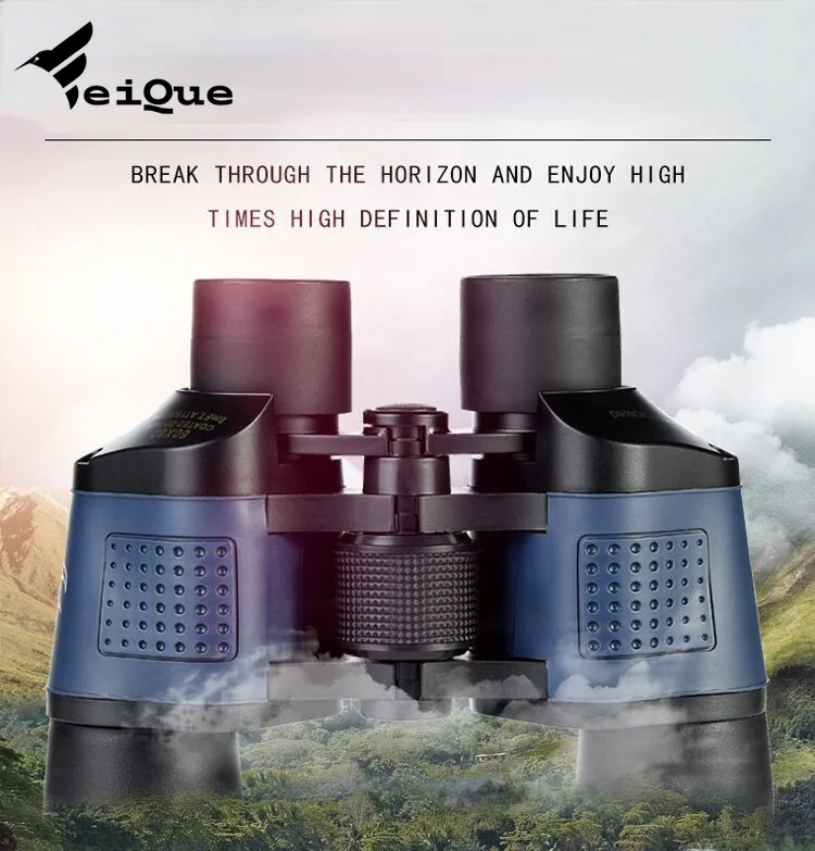 

Red film high-definition binoculars 60*60 low light night vision ranging binoculars high magnification travel outdoor viewing
