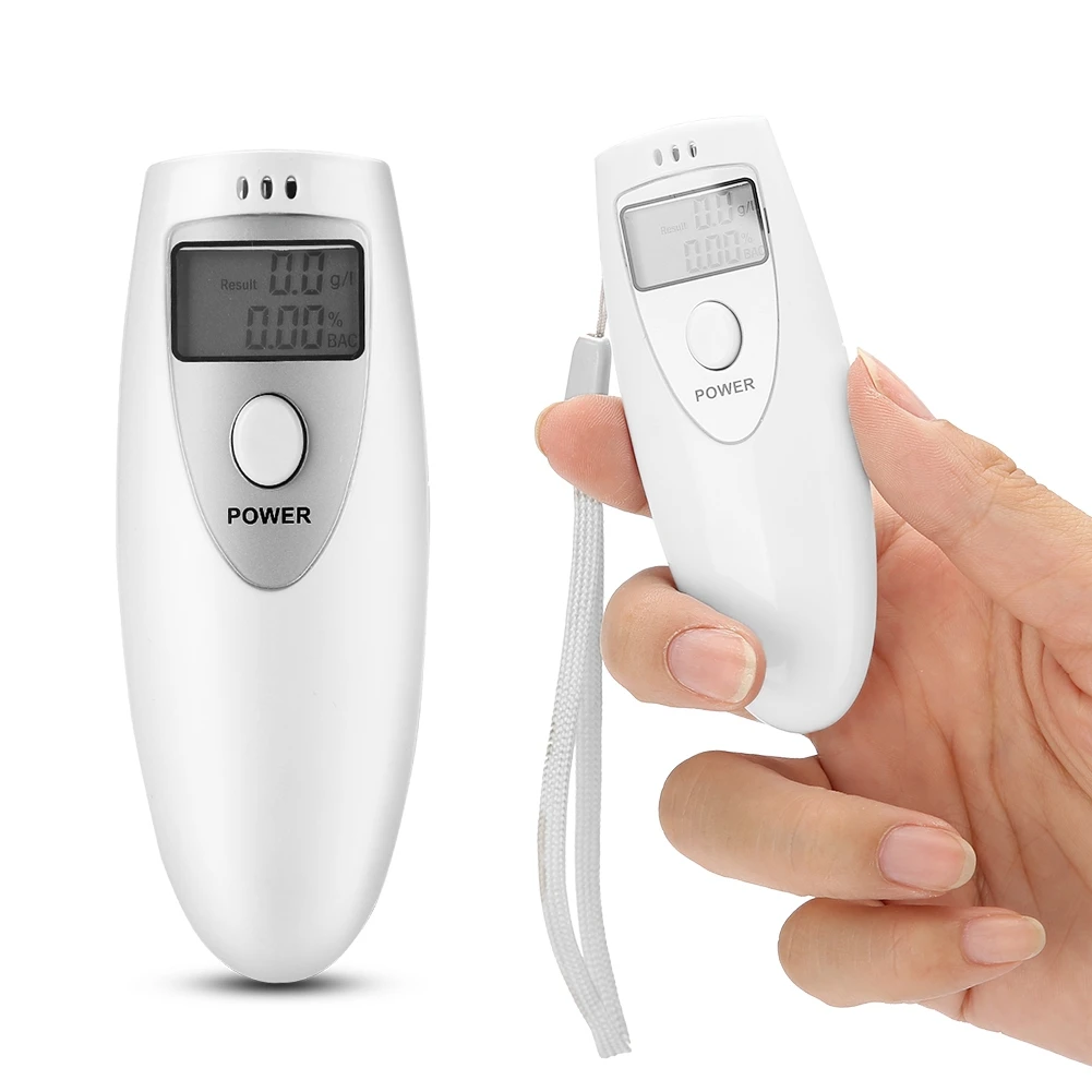 Цифровой алкотестер полицейский анализатор алкоголя с ЖК-дисплеем и подсветкой