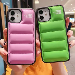 Fashion New Down Jacket Mobile Phone Case For Iphone 12 11 13 Pro XS MAX XR X Apple Phone Cover