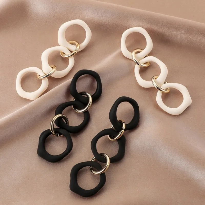 

Korean Creative Geometric Long Earrings for Women Statement Ear Jewelry Gifts