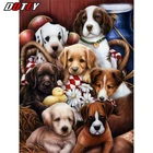 Набор для алмазной вышивки сделай сам DUTEY 5D, картина из квадратных и круглых страз с рисунком собаки, семейная вышивка крестиком, мозаика с животными