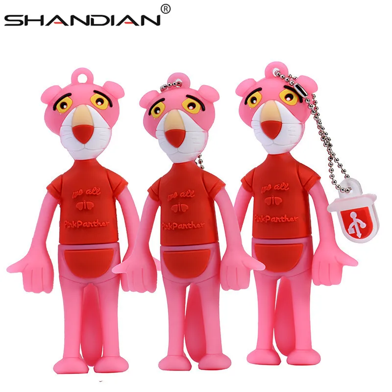 SHANDIAN Looney Tunes usb флеш накопитель 32 ГБ 16 8 4 64 Розовая пантера мультяшная горячая