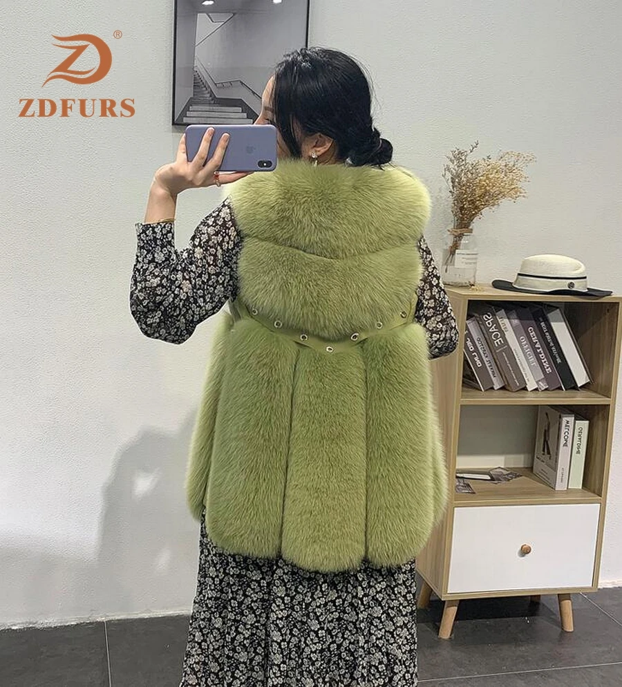 ZDFURS * Новое поступление Бесплатная Доставка женская зимняя шуба из натурального