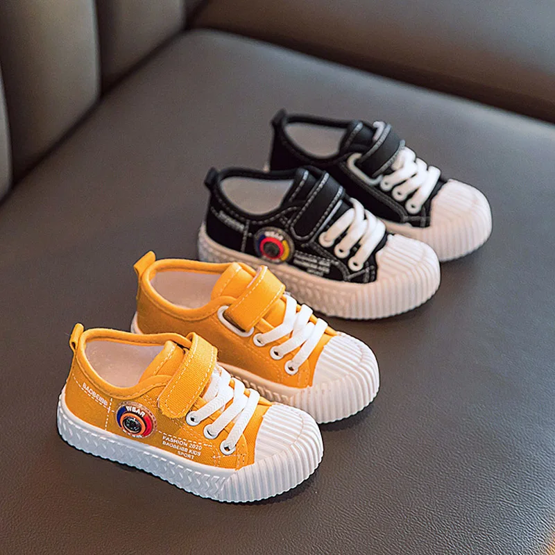 Новинка весны 2020 Детская парусиновая обувь для мальчиков и девочек дышащие