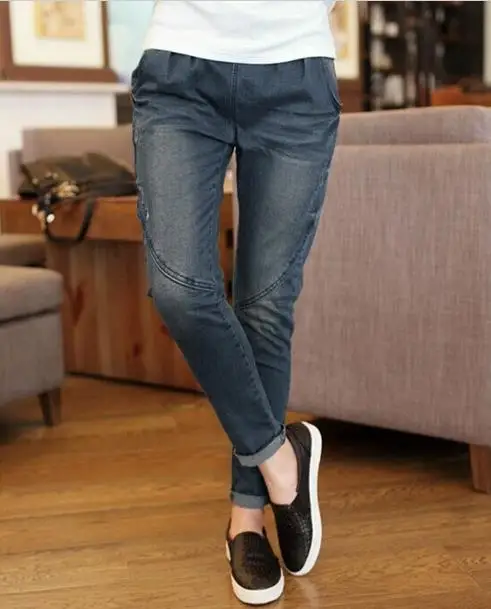 Women Ladies Wild Snow Denim Jeans Harem Pants Autumn Warm Trouser Pantalon Femme Korean Blue Pant Calca Feminina A1 | Женская одежда