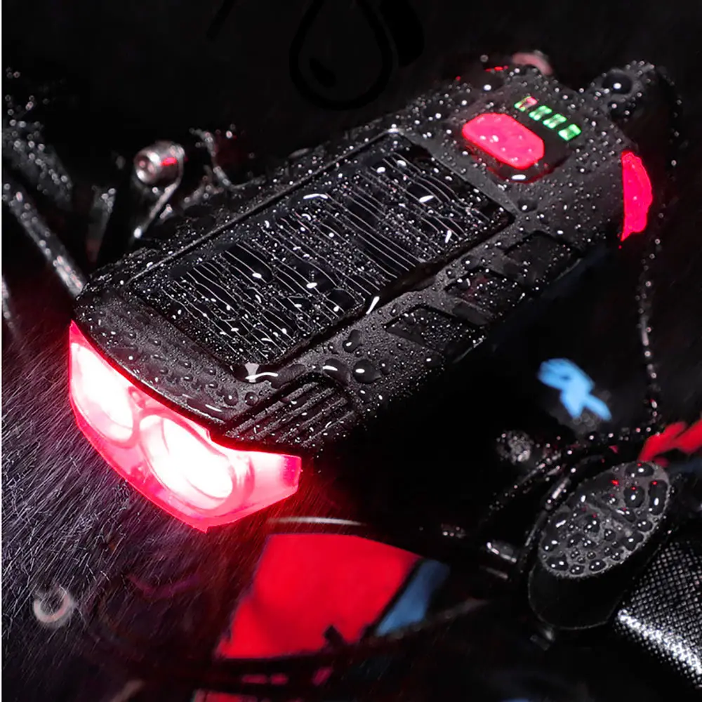 

Bike Light Bicycle Light Rainproof Solar USB Rechargeable T6 LED 2000mAh MTB Front Lamp Headlight Ciclismo Bike Accessories