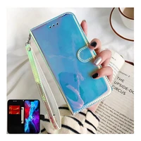glossy mirror phone cover for tecno spark 6 go camon 12 cc7 15 17p 17 16 premier ce9 pop 4 spark 7 7p 4 kc8 stand leather case