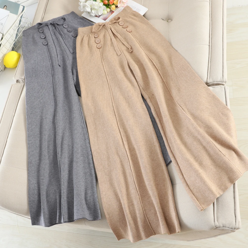 SINGRAIN 2019 новые женские трикотажные брюки уличная эластичная талия длинные