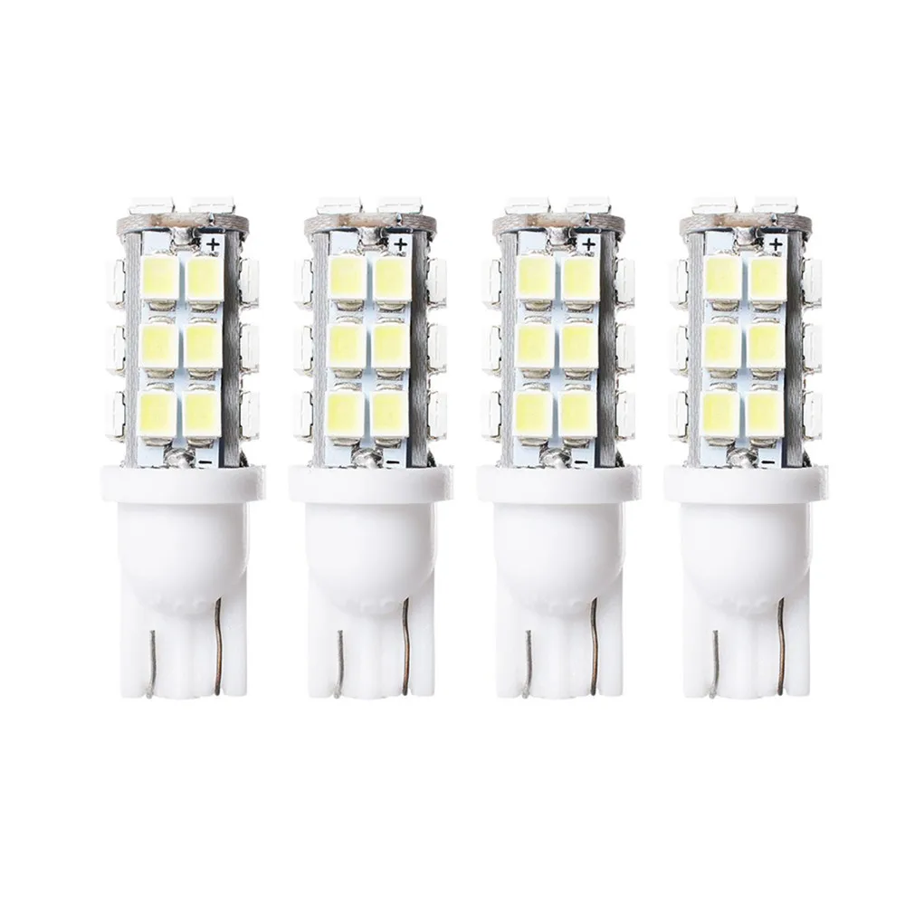 

4pcs T10 W5W 28SMD LED Auto Car Bulbs Clearance Brake Light Reverse Light License Plate Light Lamp Bright White Car styling 12V