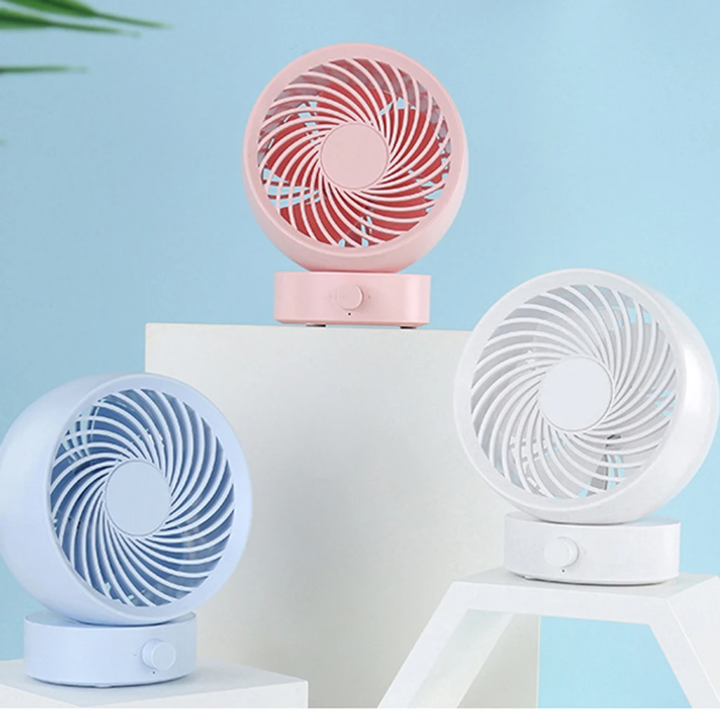 

Personal Small USB Power Desktop Table Fan Strong Wind for Home Office Quiet Operation