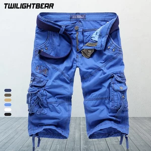 Летние повседневные шорты мужские укороченные брюки оверсайз мульти уличная одежда с карманом хлопковые карго шорты Мужская одежда Комбинезоны AF5822