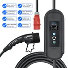 Зарядное устройство для электромобилей, 5 м, 11 кВт, 380-450 в, 16 А, 3 фазы, IEC 62196, тип 2, разъем для зарядки электромобилей, 5 м