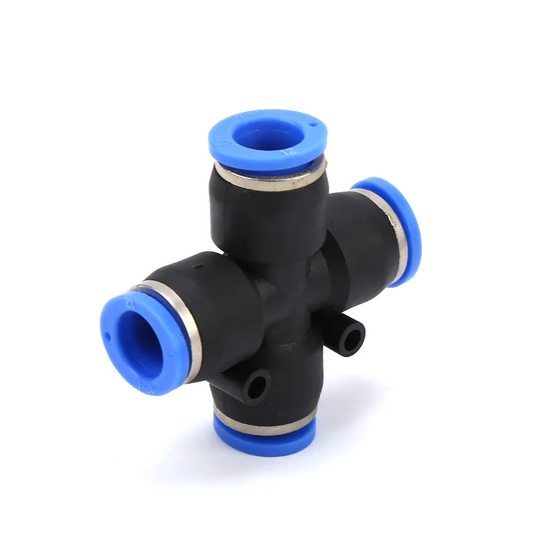 4 мм 6 8 10 12 шланг соединение крест одно касание воздуха Пневматический нажимной в