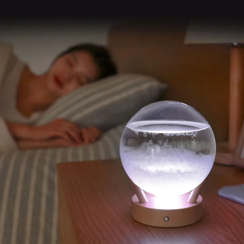 

Storm Glass Crystal Weather Forecast Drop Liquid Night Light Lighting Ornaments Home Decoration Accessories
