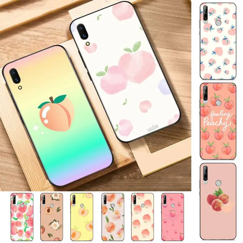 

TOPLBPCS Summer day Peaches Phone Case for Huawei Y 6 9 7 5 8s prime 2019 2018 enjoy 7 plus